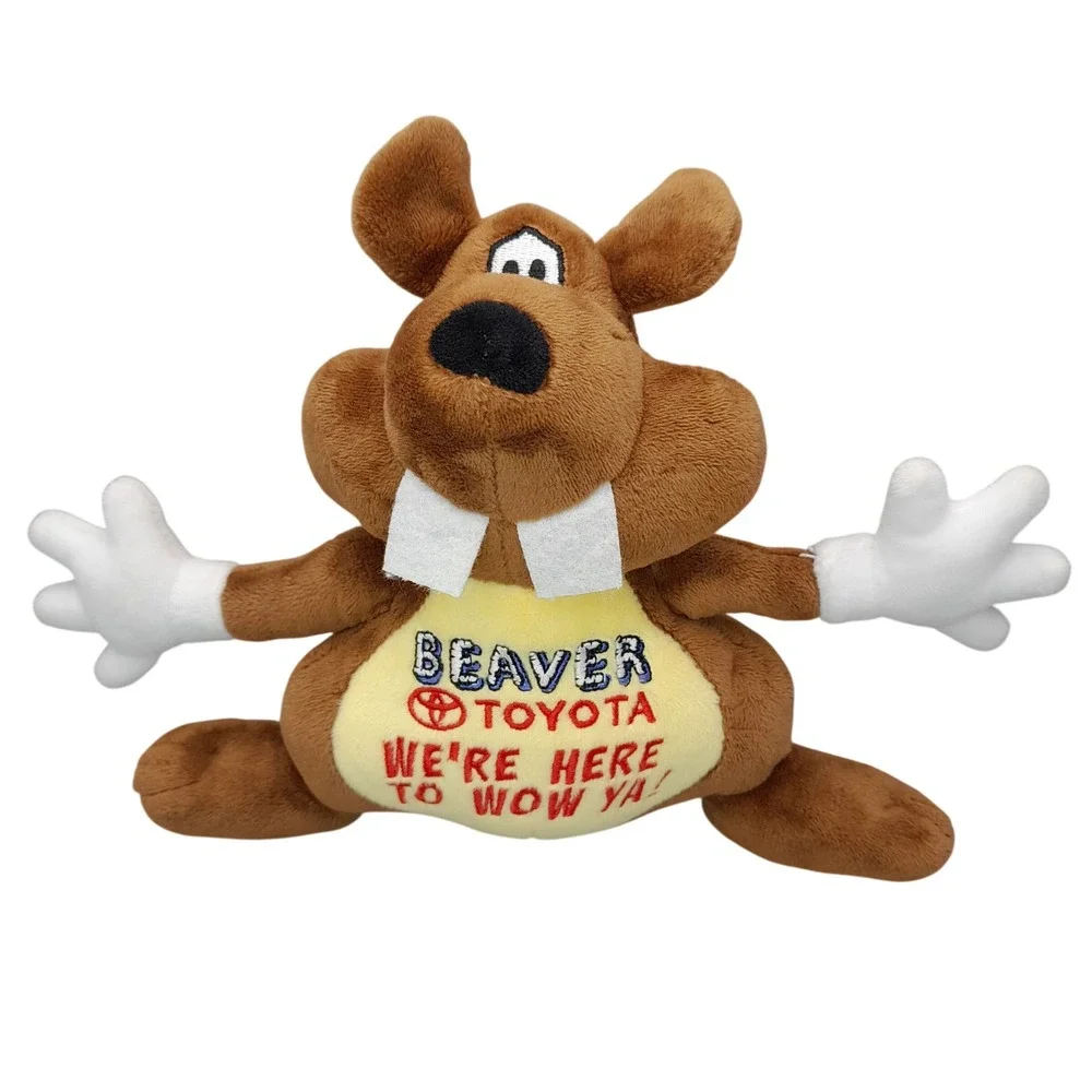 Beaver Toyota Plush Mascot Dobbs Global Brown Beaver We're Here To Wow Ya 7